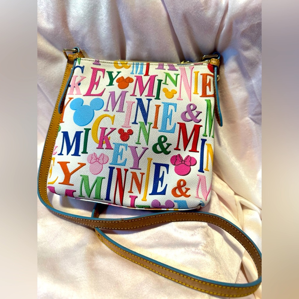 Dooney & Bourke Disney Minnie & Mickey Alphabet Crossbody Bag- Discontinued - Picture 2 of 9